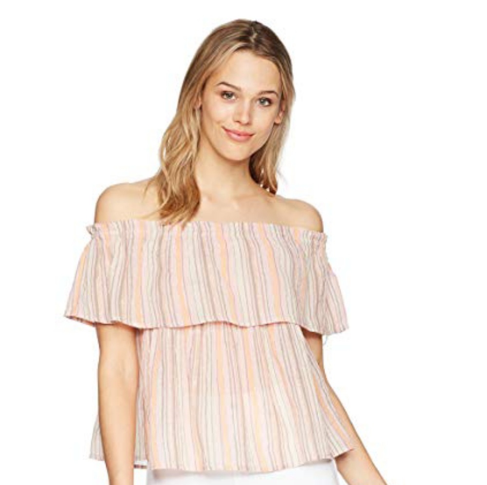 Lucky Brand crinkle shine top